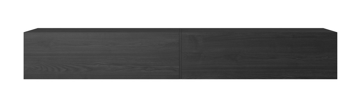 Selsey Bisira - TV-meubel 200 cm - Zwarte essenhout