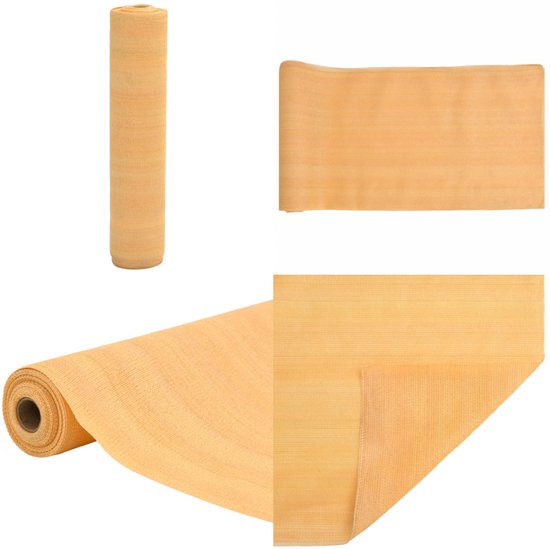 Rete Privacy HDPE Sabbia 1x50 M - Schermo Da Giardino, Balcone, Resistente UV