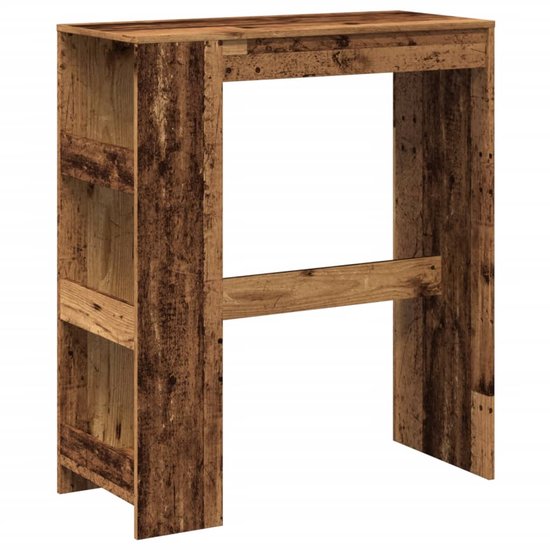 Bartafel met rekken 101x40x103,5 cm hout sonoma eikenkleur