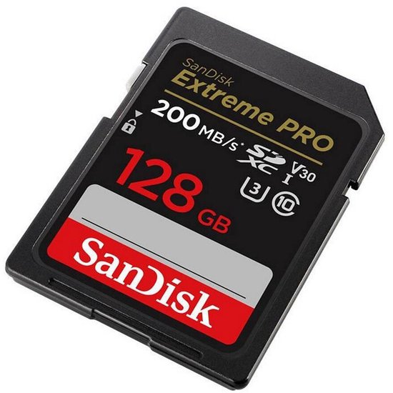 SANDISK Extreme Pro - SDXC - 128GB - 200/90 mb/s - V30
