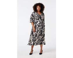 MS Mode Jurk Overslagjurk met print