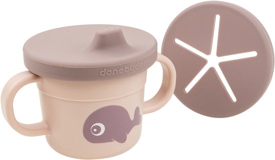 Done By Deer Foodie Spout/Snack Cup Wally Powder van Done by Deer — afbeelding 4