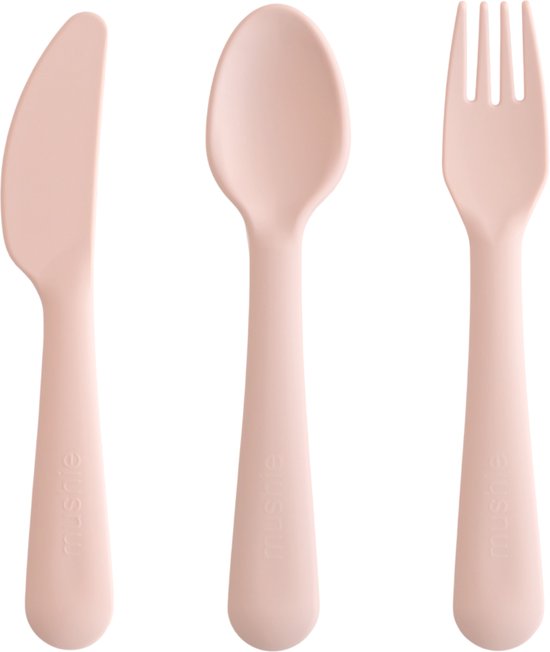 Mushie Set Couverts pour enfants Dinner Blush