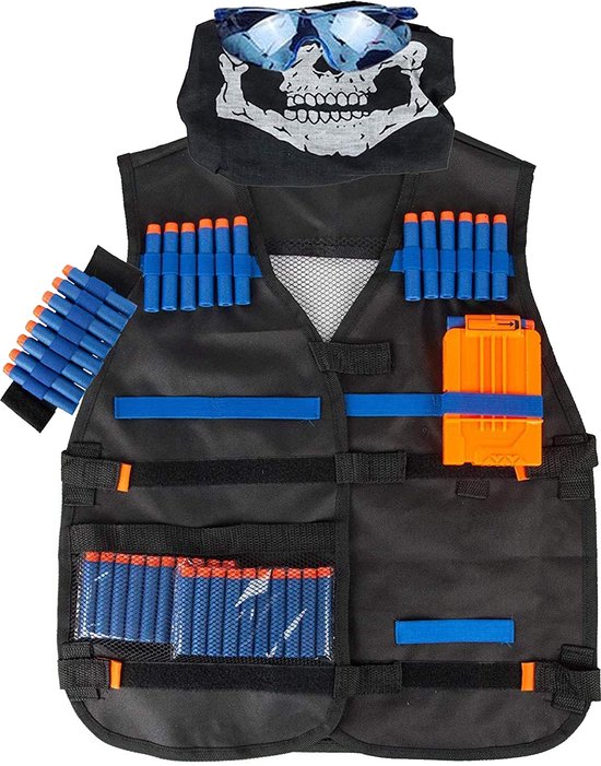 VAIVE Tactical vest geschikt voor Nerf - Inclusief pijltjes & magazijn voor guns