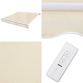 Store banne extensible motorisé vidaXL 400 cm Crème - Store banne - Auvents - Store banne à bras articulés - Store banne à bras articulés