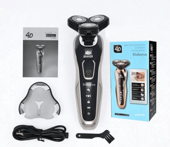 Nieuwe Elektrische Scheerapparaat Voor Mannen 4D Elektrische Baard Trimmer Usb Oplaadbare Professionele Tondeuse Haar Snijder Volwassen Scheermes Voor Mannen - Nieuwe - €39,99