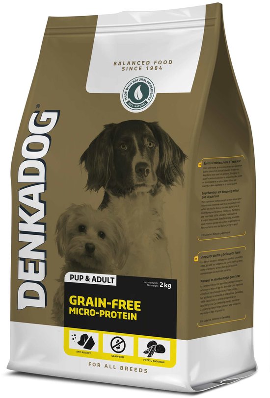 Denkadog Hondenvoer Graanvrij Micro-Protein - 2 kg