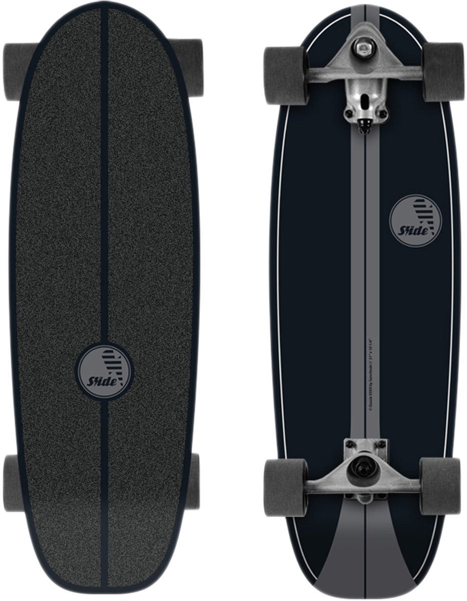 Slide SurfSkate Gussie Onyx 31” – Surf Skateboard Zwart