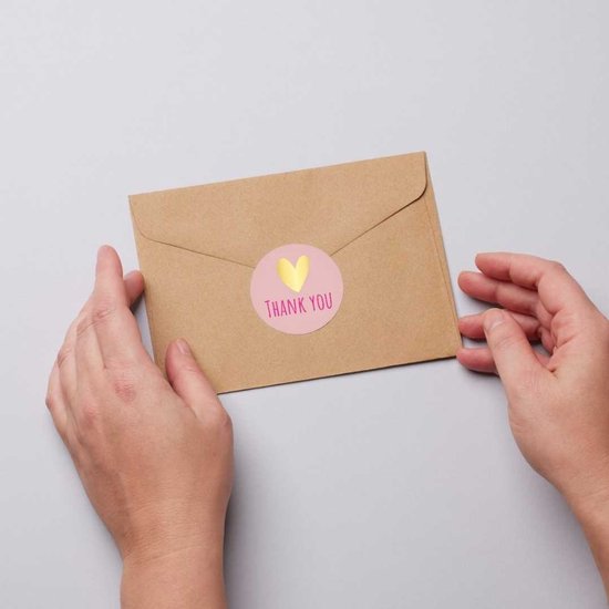 Autocollants - "Merci !" - 39 mm - 250 pièces - Goud poudré / Or métallisé - Série (Goldy Autocollants) - Autocollant de fermeture - Étiquettes - Autocollants Bullet Journal - Adultes / Enfants - Cadeaux - Décoration