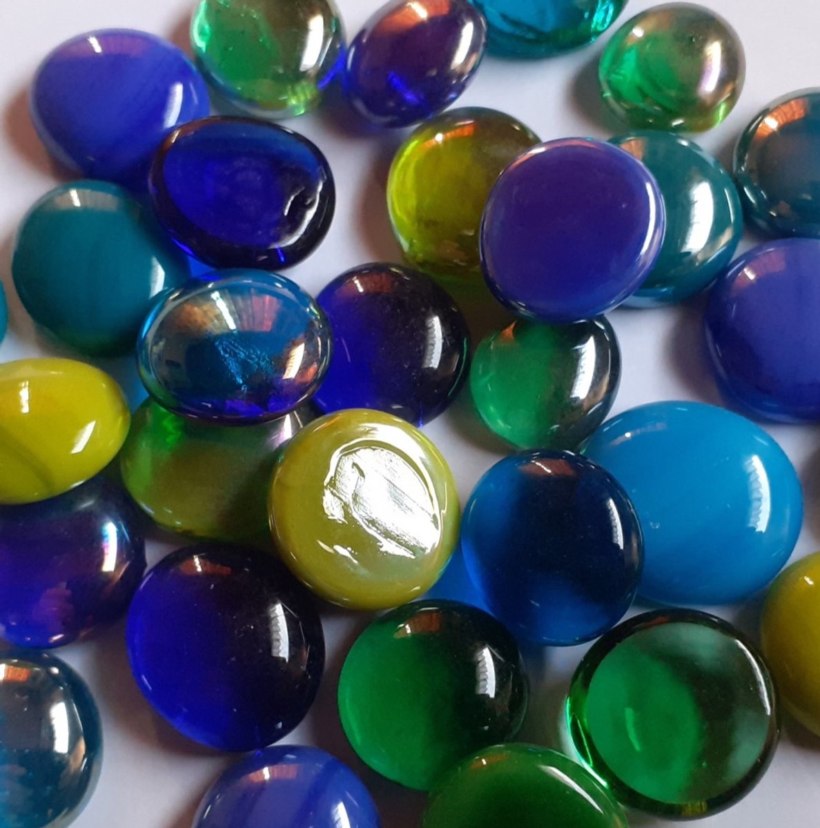 Glas Nuggets Mozaiek steentjes 250 gram Koud