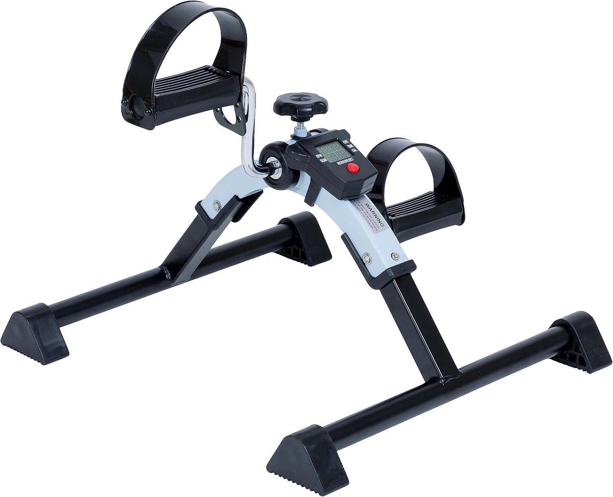 Pedaaltrainer Onder Bureau met LCD-Scherm - Draagbare Mini-Fiets voor Thuis en Kantoor