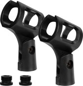 4 Stuks Veelzijdige Microfoonclip, Verstelbare Microfoonhouderclip Voor Microfoons Met Buitendiameter Tussen 32 Mm En 60 Mm Met 58 Tot 38 Schroefadapter