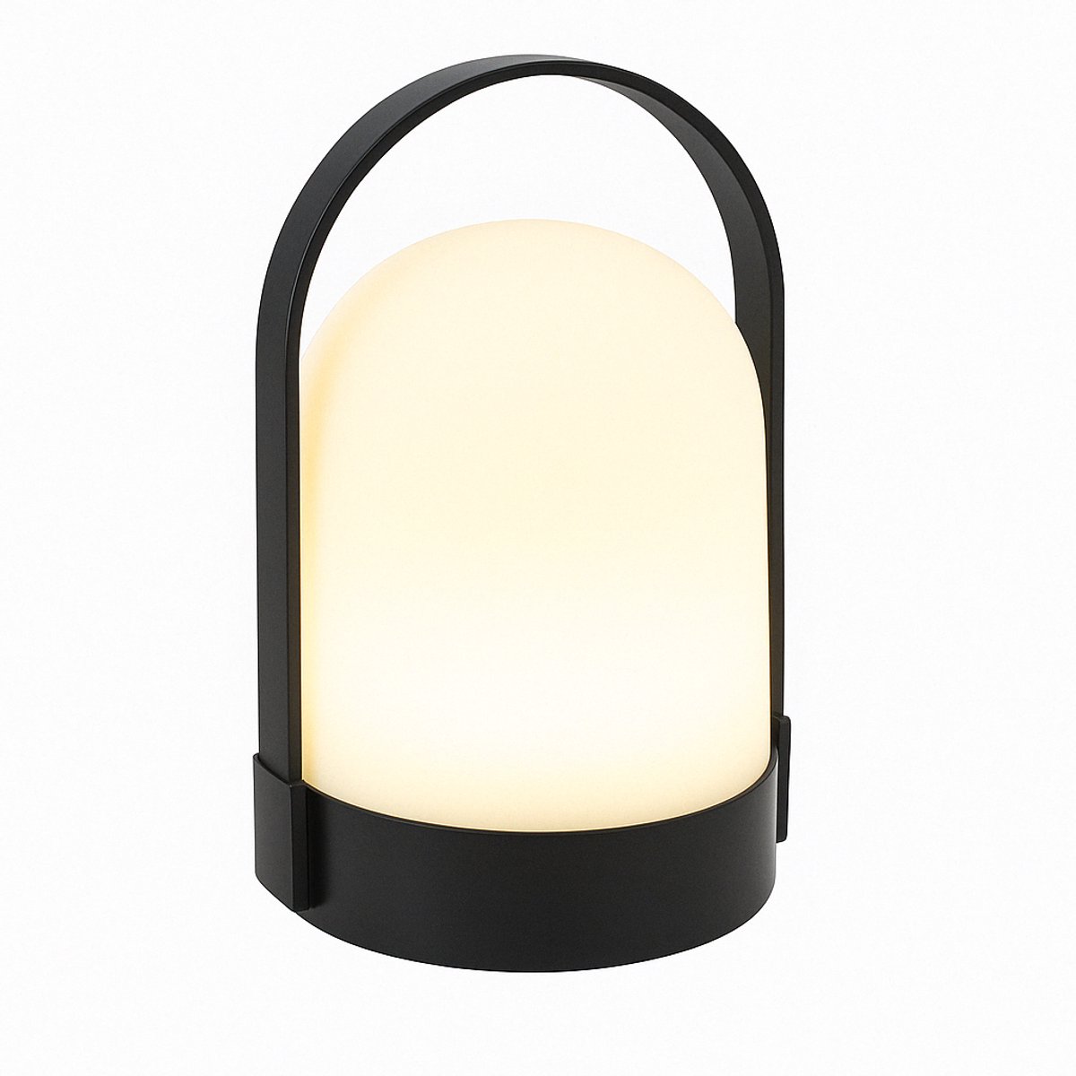 Grundig Portable Lamp - Draagbare Lamp met Handvat - Portable Lamp Warm White - Lamp op Batterijen 3x AA - Zwart/Wit