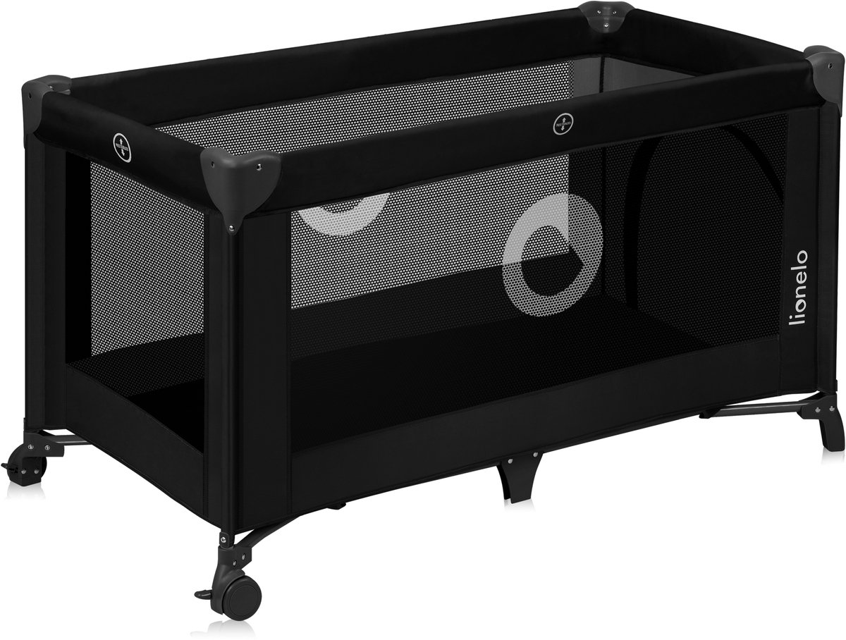 Lionelo Stefi Campingbedje 3 in 1 - Baby Bed / Inklapbare Box / Reisbedje - 60x120 cm - 0-36 maanden / tot 15 kg - MET comfort MATRAS - Zij-ingang met rits - Wielen - Transporttas - Babybed Babybox Ledikant thumbnail 2