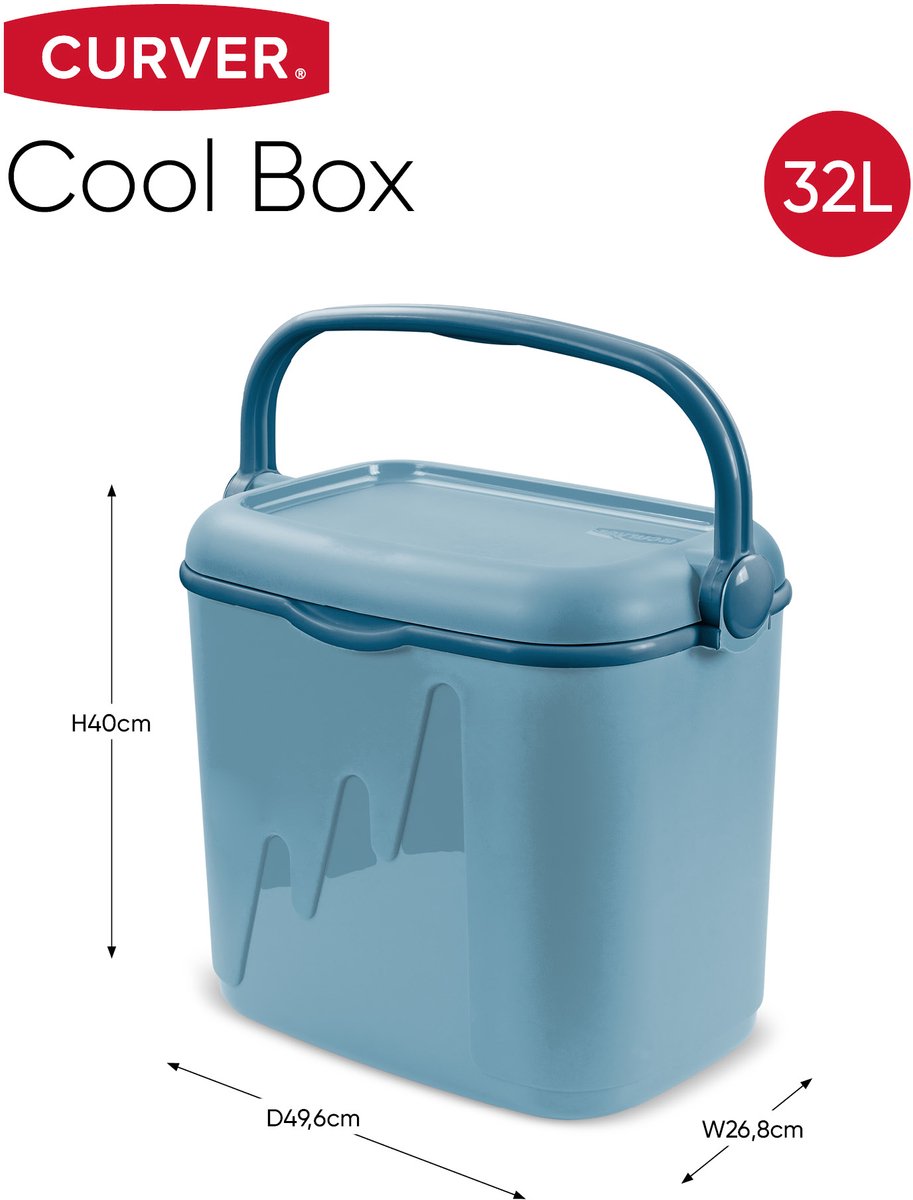 Curver Koelbox - 32L - 49.6x26.8x40cm - Lichtblauw – foto 2