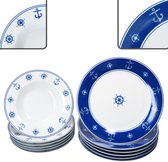 Bol.com MamboCat 12-delig AHOI porseleinen servies voor 6 personen aanbieding