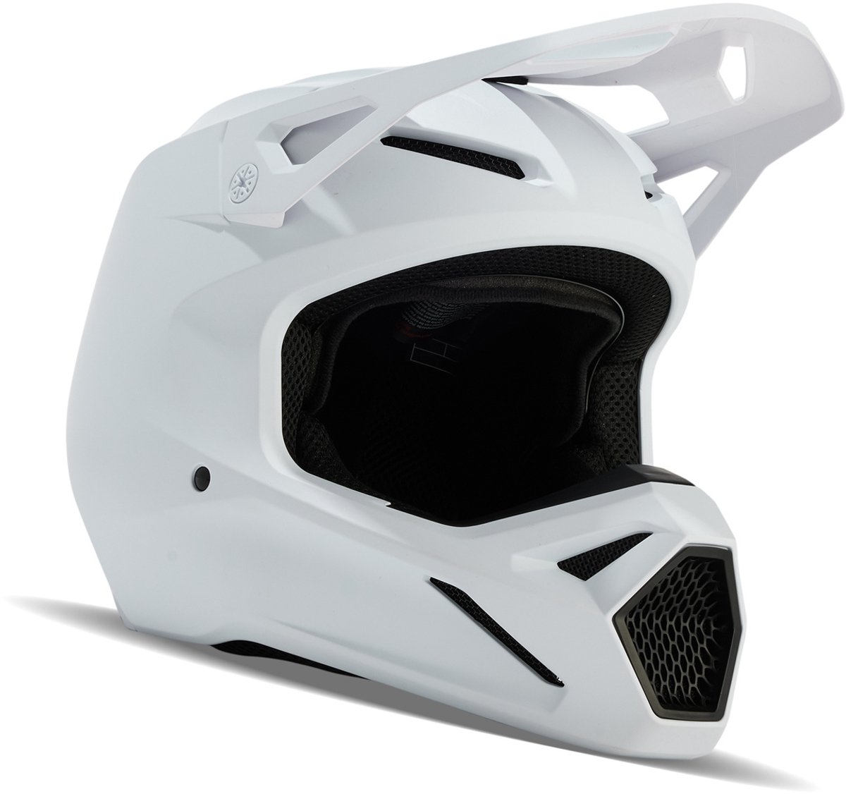 FOX V1 Solid Wit Crosshelm - Helm