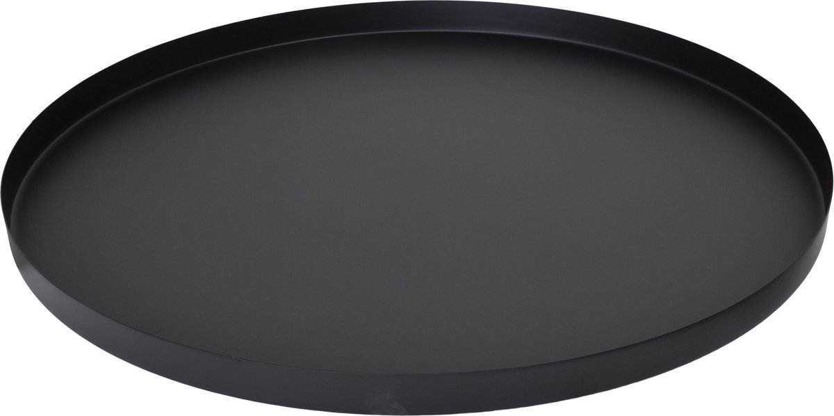 LOFT42 Brew Metalen rond Dienblad – Zwart – 60x60