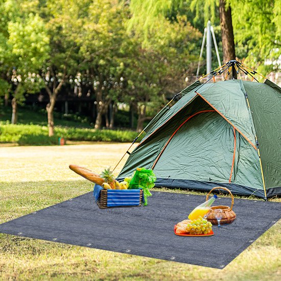 Luifeltapijt voor kampeertent, caravan, caravan, kampeertapijt voor buiten, 2.5 x 2.5 m — afbeelding 5