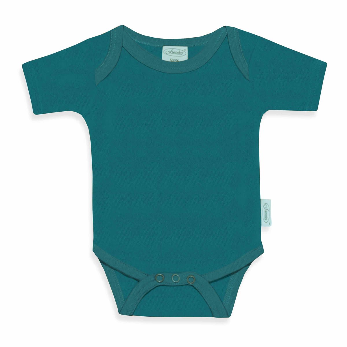 Funnies Uniline Romper | Lake Green | 100% katoen | korte mouw | maat 62-68