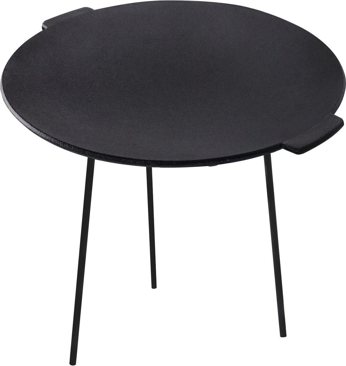 Grillpan Van Gietijzer Met 3 Poten, Grillplaat, Grillaccessoires, Rond, Dutch Oven Standaard, Steakplaat ø 45 Cm Voor Kamperen, Tuin, Reizen