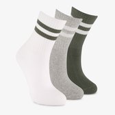 3 paires de chaussettes de sport enfant noir gris - Taille 27/30