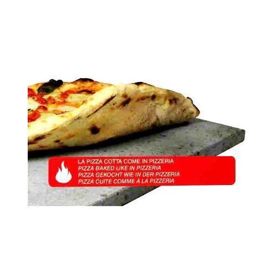 ETNA Pizza set - Grote pizzasteen & pizzaschep - 30 cm x 38 cm - Echt Italiaanse pizzasteen - Broodbaksteen - BBQ pizzasteen - Gemaakt van Lavasteen uit de Etna - non-stick - Eppicotispai - Eppicotispai