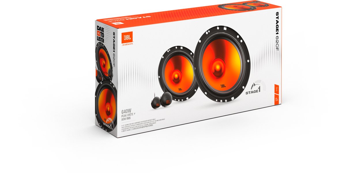 JBL STAGE1 GEN2 62CF - Autospeakers - 16,5 cm - 2-weg Composet - 640 Watt - Luidspreker set – foto 7