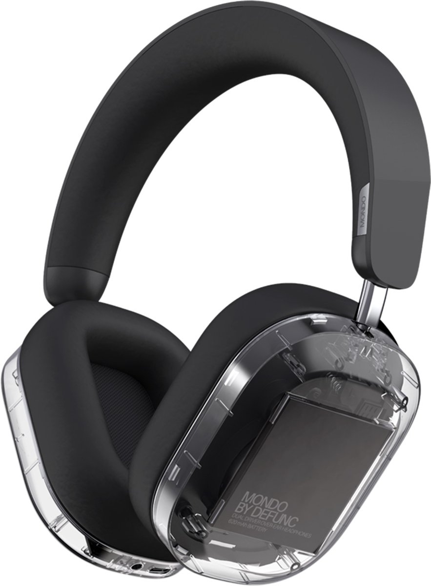 MONDO by Defunc Over-Ear Koptelefoon - Draadloze Bluetooth koptelefoon - Transparant