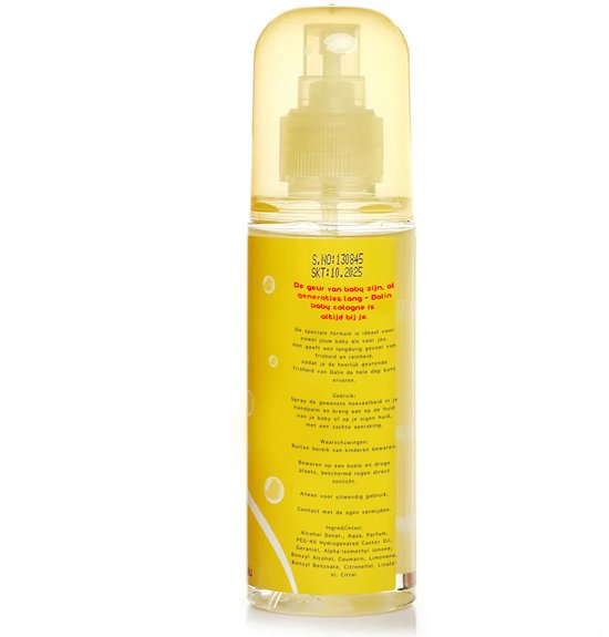 Dalin Baby Cologne 150ml Frisse en Zachte Geur voor de Gevoelige Babyhuid - Zachte zeebries van Merkloos — afbeelding 4