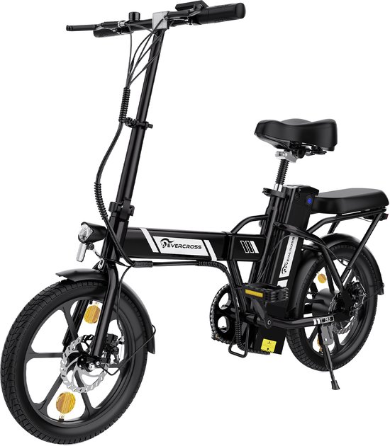 EVERCROSS EK5 Elektrische Fiets - Opvouwbaar E-Bike - 16 Inch - 25km/u - zwart