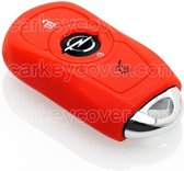 Opel SleutelCover - Rood / Silicone sleutelhoesje / beschermhoesje autosleutel
