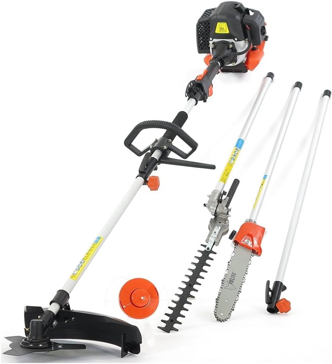 Krachtige 5-in-1 Multitool met Heggenschaar en Stoksnoeisysteem - 52cc 3 PK