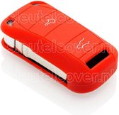Porsche SleutelCover - Rood / Silicone sleutelhoesje / beschermhoesje autosleutel