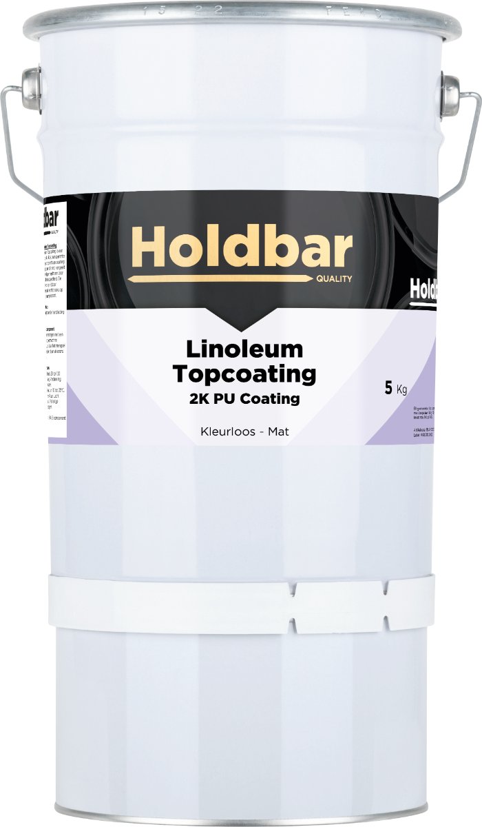 Holdbar Linoleum Topcoating Mat 5 Kg - Vloerverf Glashelder - Transparant - Linoleum Verven - Krasvast - UV-bestendig - Vergeelt niet - 2 Componenten