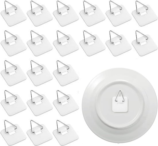 100 Stuks Zwarte Geen Nail Fotolijst Haken Saw Tan