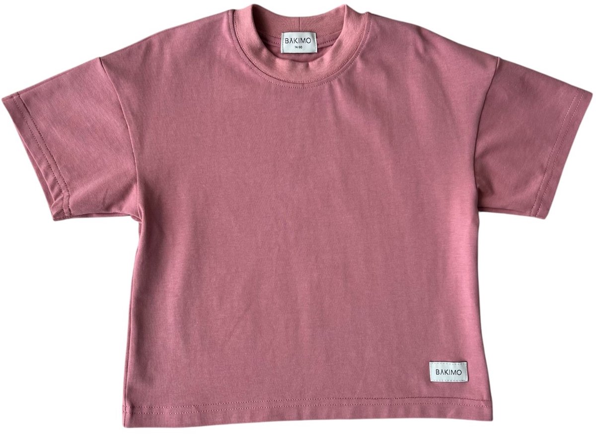 BAKIMO Oversized T-shirt Rose 86/92