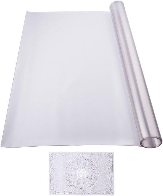 Protection de bureau en plastique, 1067 x 1524 mm, épaisseur 1,5 mm, Protection mate. Sous-main rectangulaire en PVC, imperméable et facile à nettoyer, idéal pour le bureau et plus encore