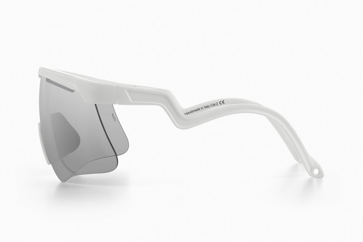 Fietsbril Alba Optics - DELTA WHITE VZUM ALU LEI