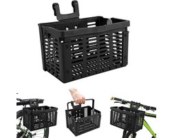 Fietskrat - Ruim en Stevig - Ideaal voor Boodschappen, School of Werk - Weerbestendig en Duurzaam Design - Eenvoudig te Bevestigen op Bagagedrager - Praktisch en Stijlvol voor Elke Fiets