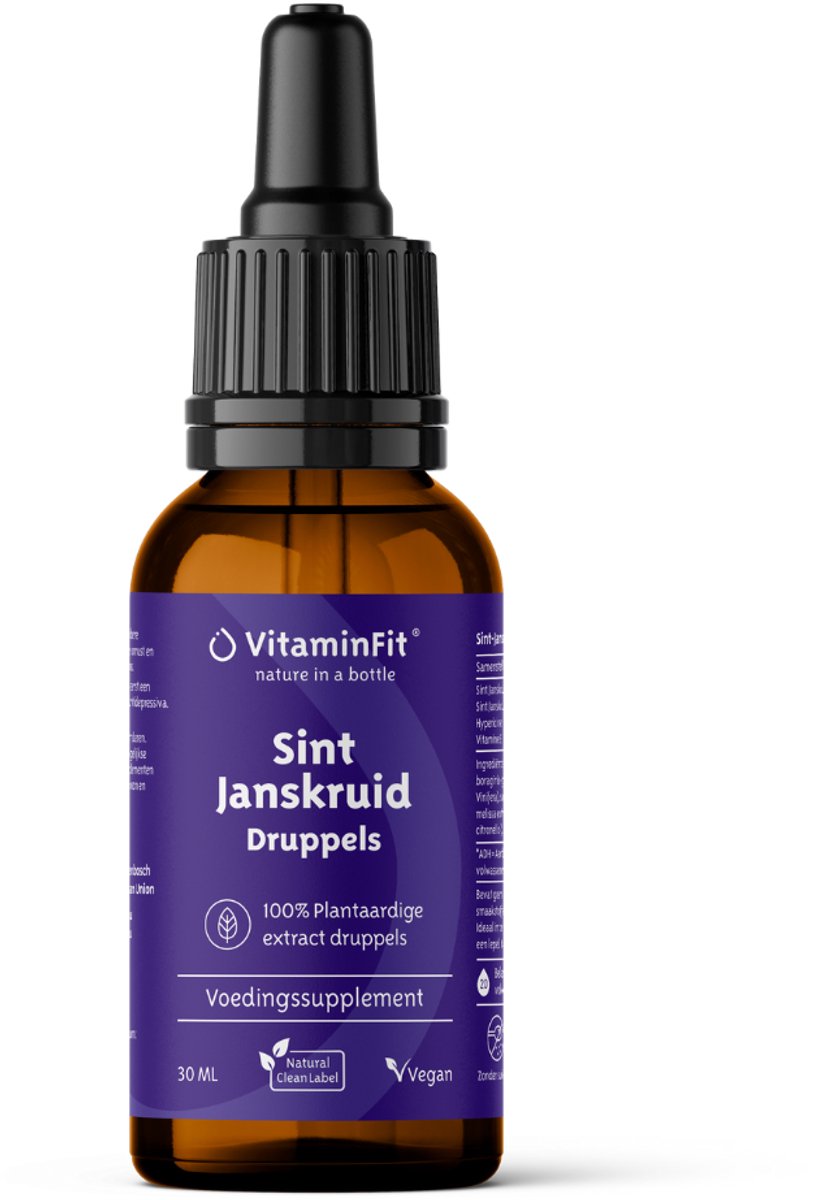 Goedkoopste VitaminFit Sint Janskruid Druppels - 30 ML - 100 Natuurlijk & Plantaardig - Ondersteuning Gemoedstoestand & Emotionele Balans