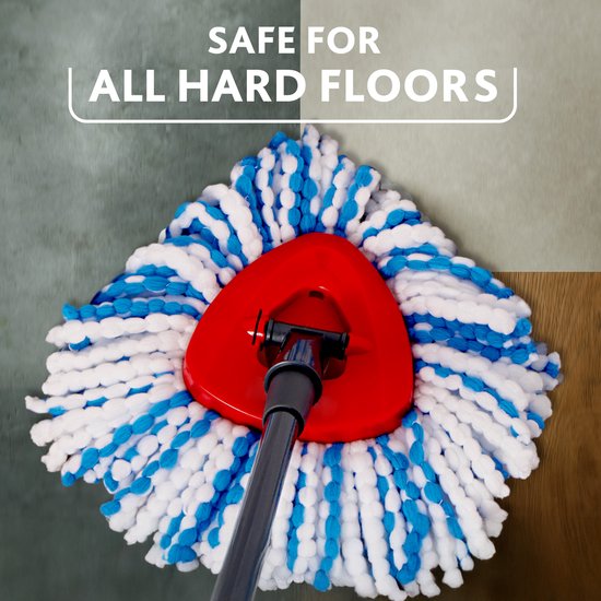 Vileda H2Pro Spin Mop Vervanging - 1 per verpakking - Geschikt voor Vileda H2Pro Spin Mop-systeem - Voor harde vloeren