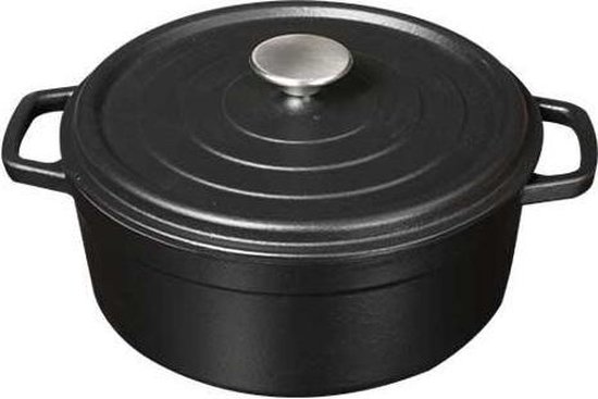 Gietijzeren braadpan mat zwart, 20cm - Sürel | bol.com