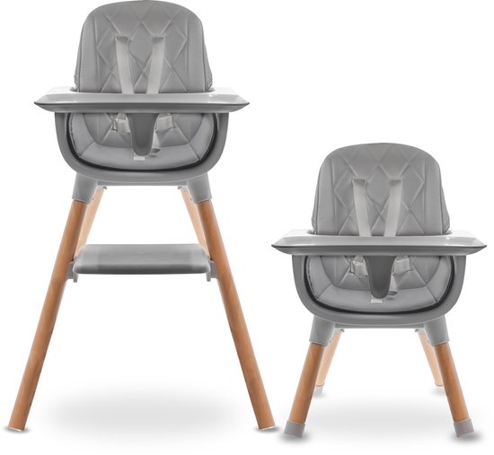 LUVION® High Chair Grey - Kinderstoel