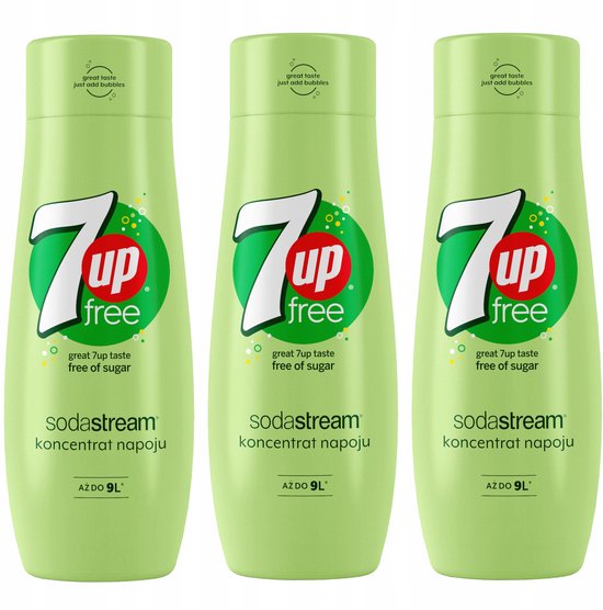 Set van 3 SodaStream concentraten 3x 7UpFREE