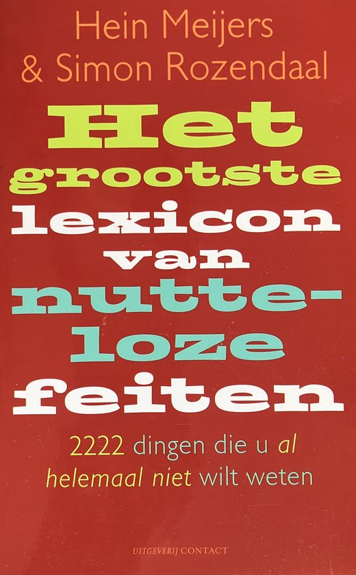 Het Grootste Lexicon Van Nutteloze Feiten
