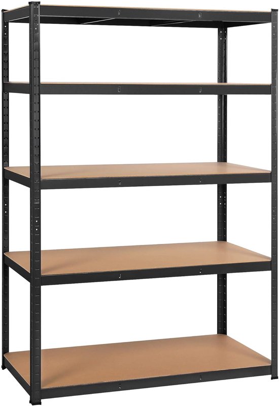 Stagecaptain Heavyrack Opslagrek Houten Planken Zwart, max. 875 kg 2x Set