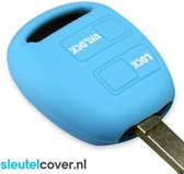 Autosleutel Hoesje geschikt voor Toyota - SleutelCover - Silicone Autosleutel Cover - Sleutelhoesje Lichtblauw