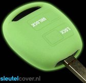 Autosleutel Hoesje geschikt voor Toyota - SleutelCover - Silicone Autosleutel Cover - Sleutelhoesje Glow in the dark / Lichtgevend