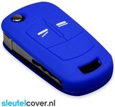 Opel SleutelCover - Blauw / Silicone sleutelhoesje / beschermhoesje autosleutel